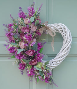 "Lilac and Roses Loveheart"