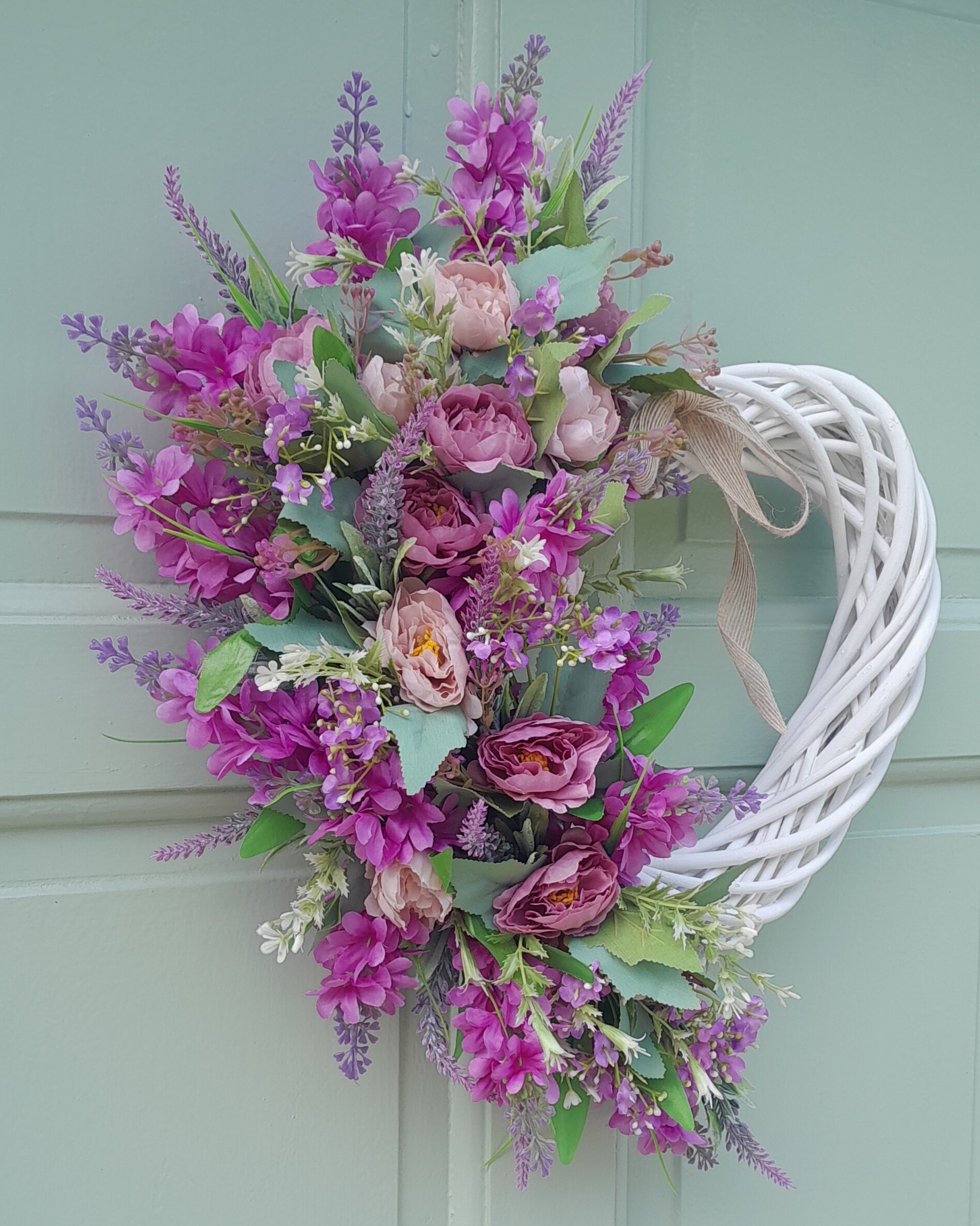 "Lilac and Roses Loveheart"