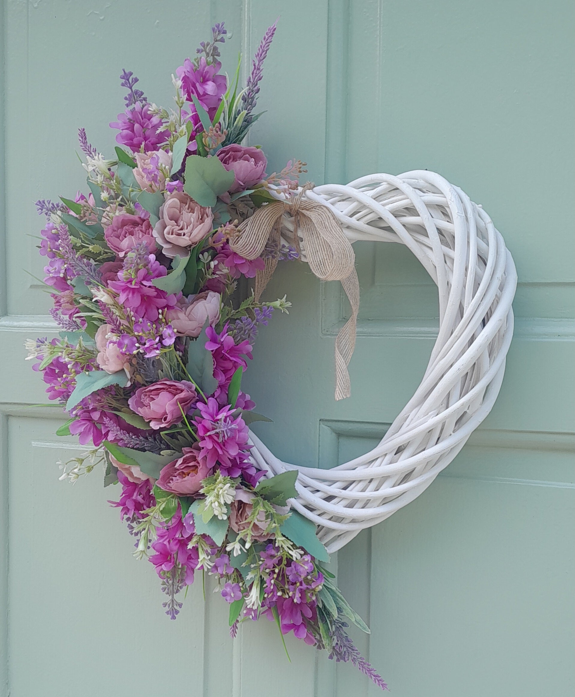 "Lilac and Roses Loveheart"