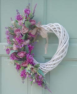 "Lilac and Roses Loveheart"
