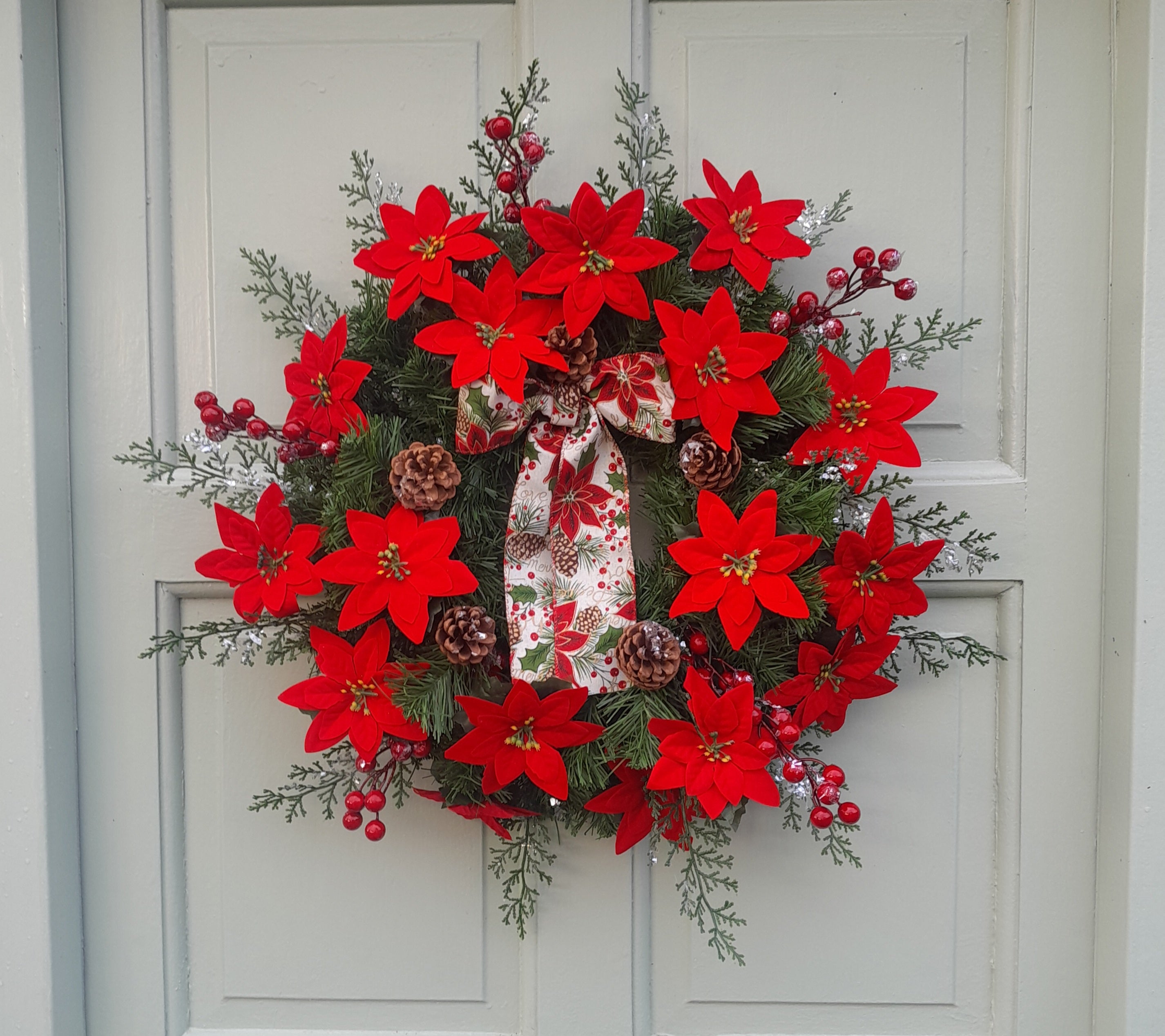 "XL Red Poinsettia 65cm"