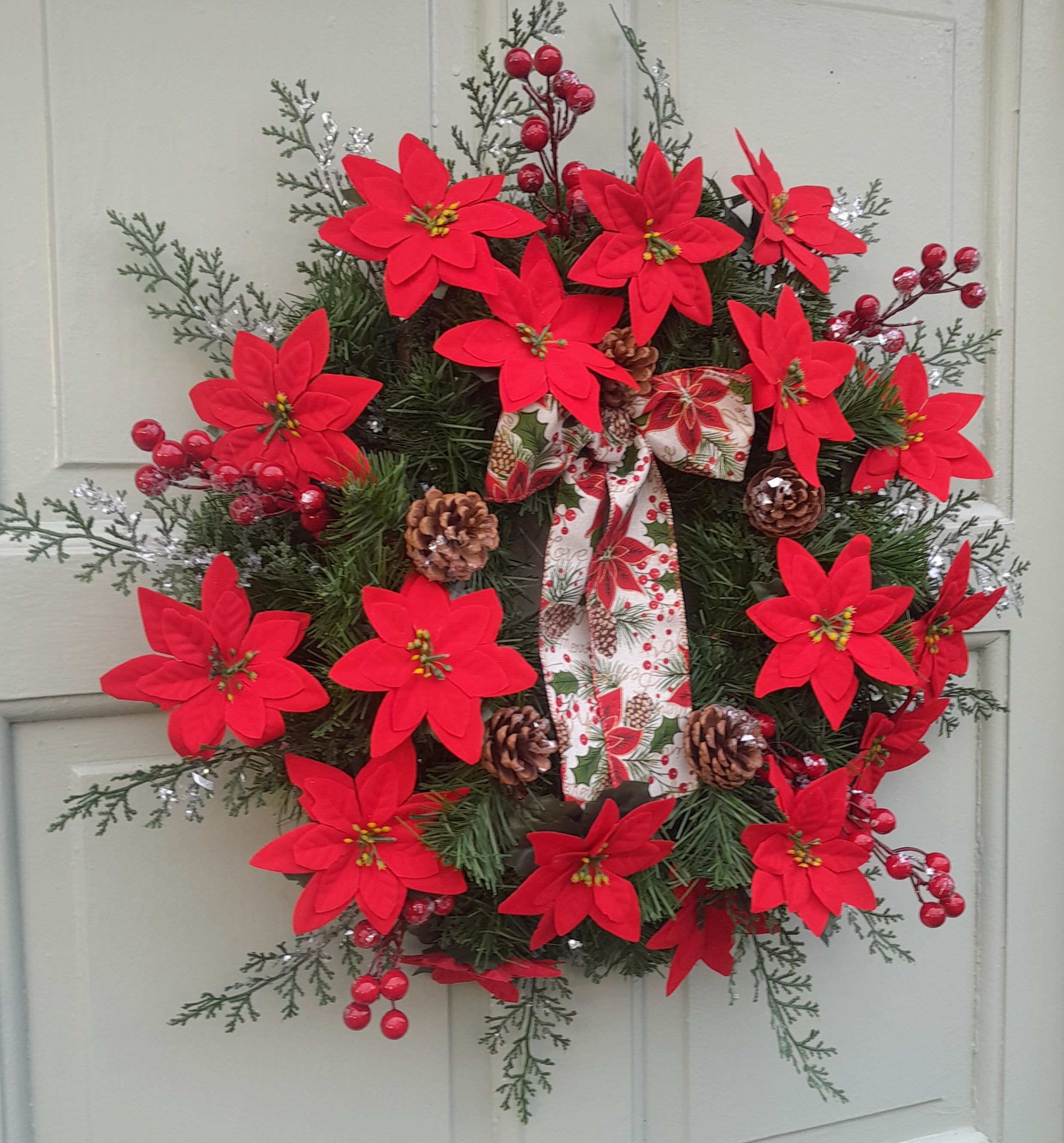 "XL Red Poinsettia 65cm"