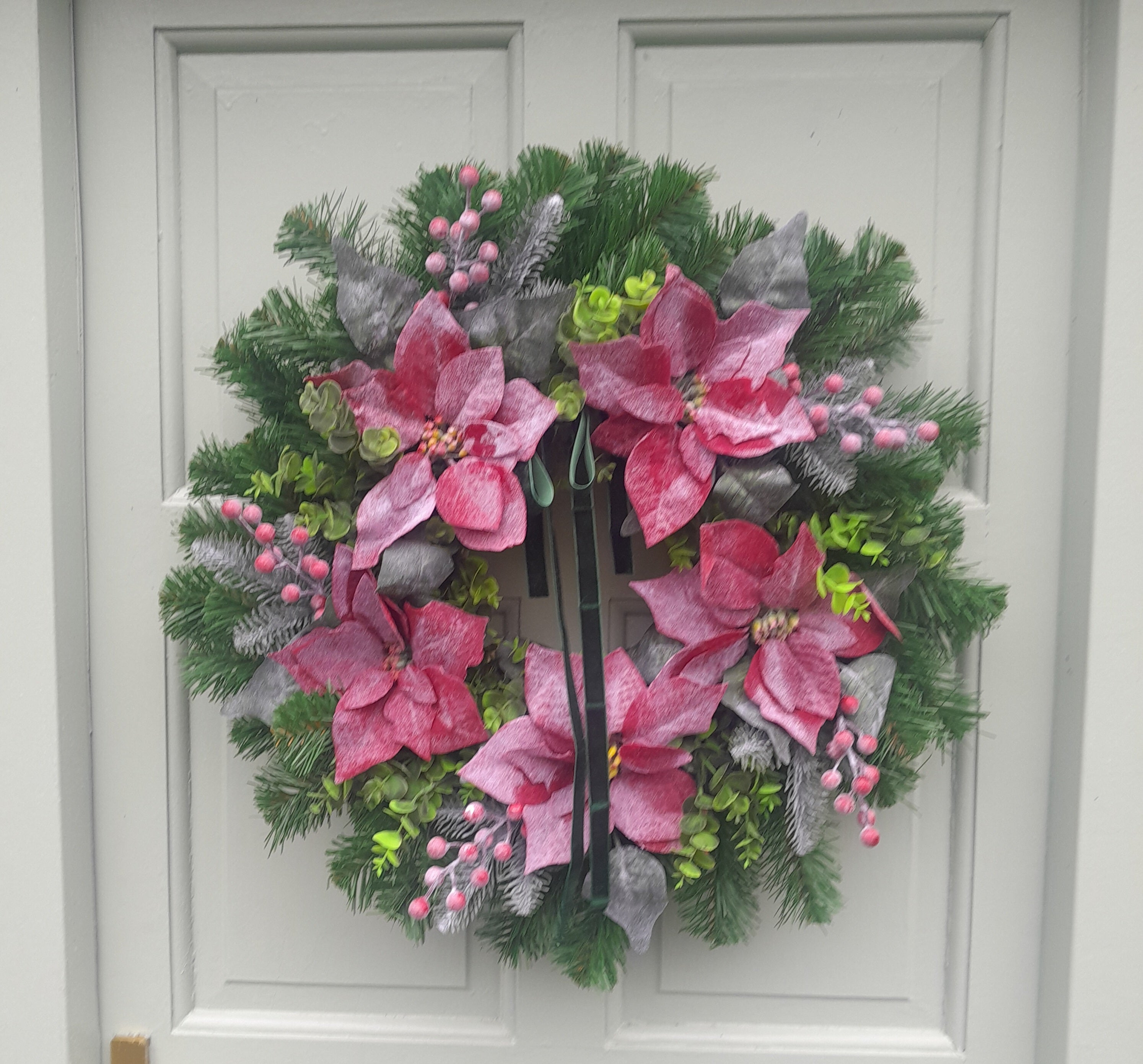 "XL Frosted Poinsettia 65-70cm Collection Only"