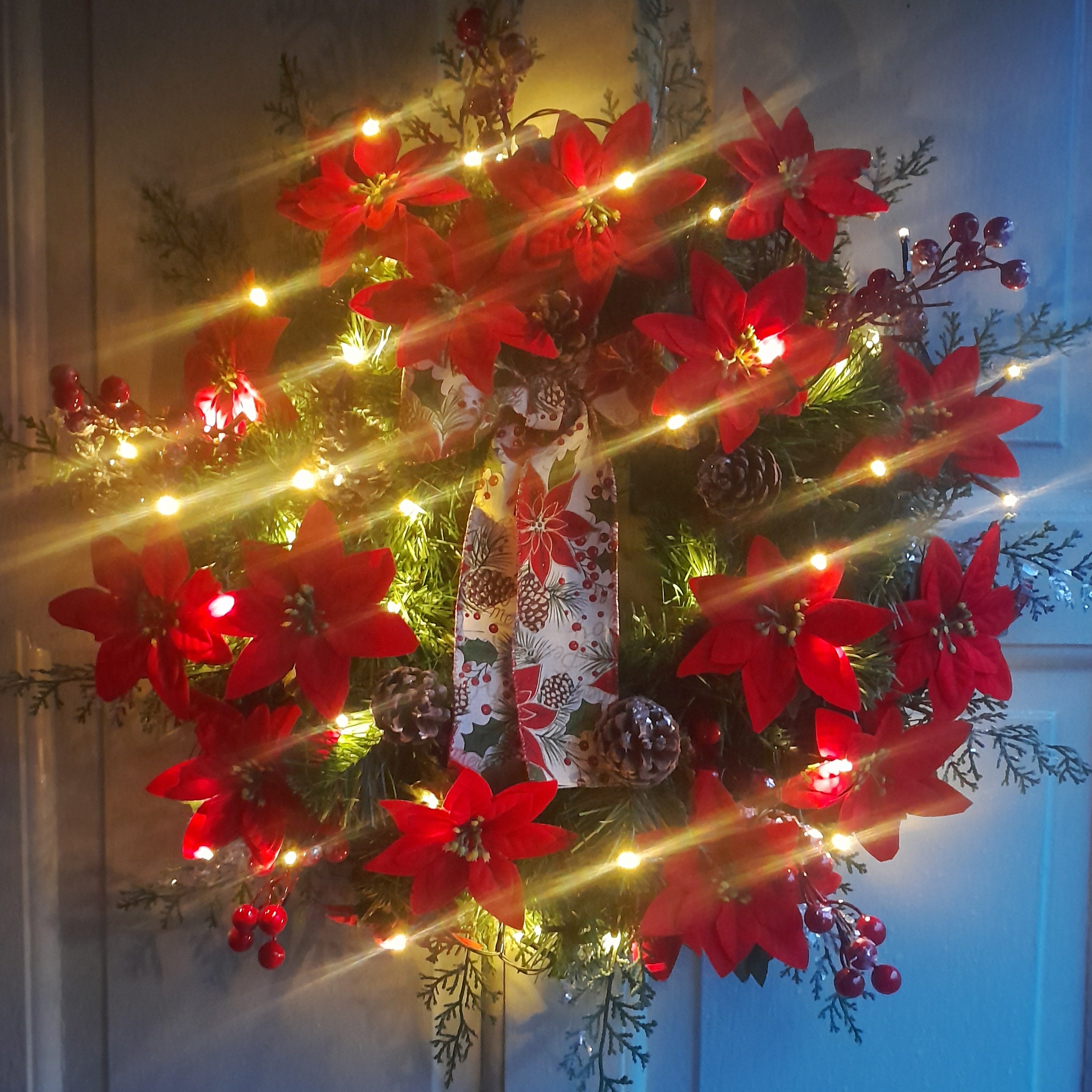 "XL Red Poinsettia 65cm"