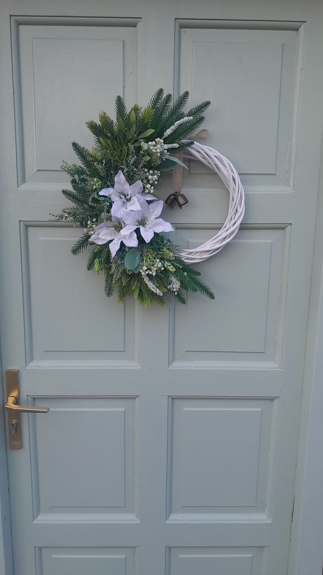 "White Poinsettia & Cowbells"