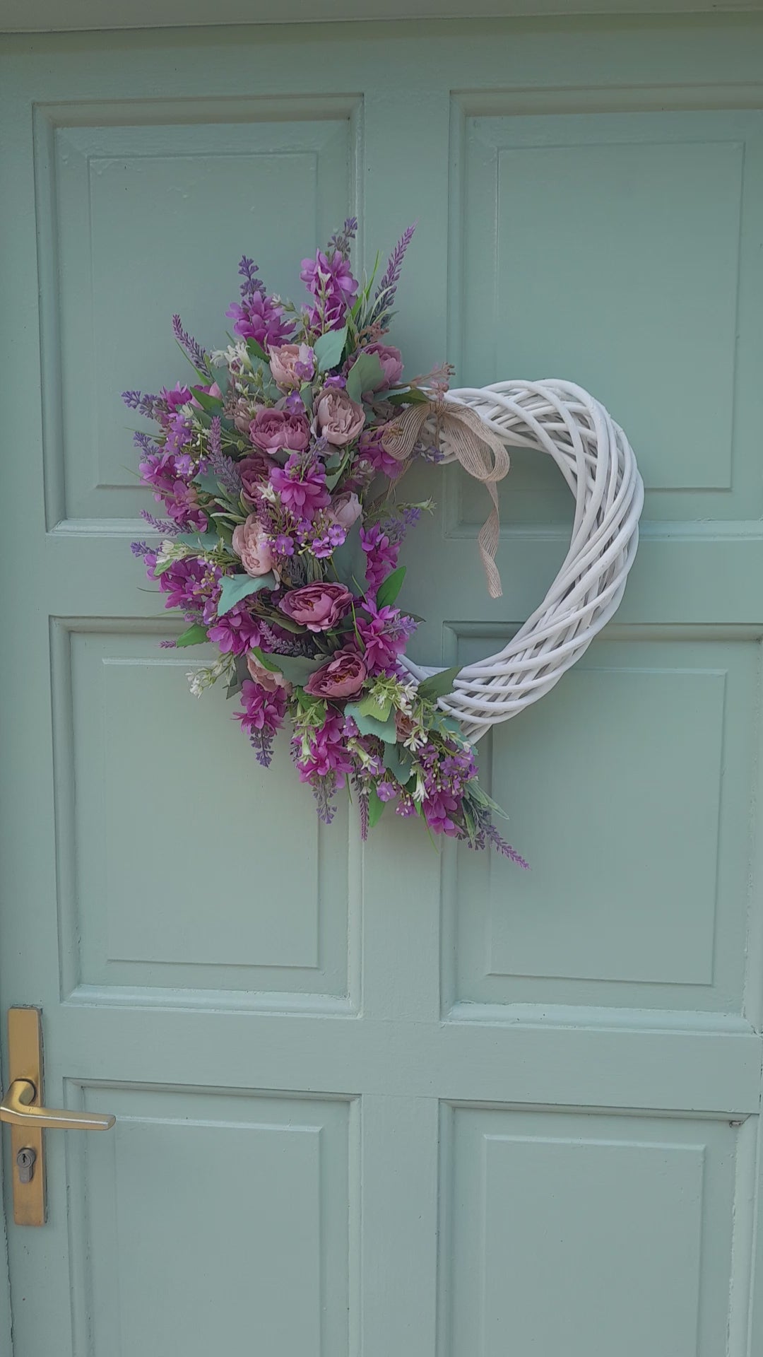"Lilac and Roses Loveheart"